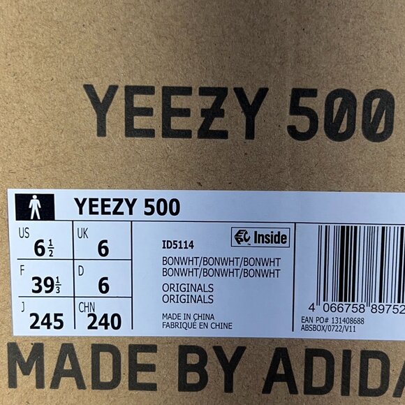 Yeezy 500 "Bone White" (2023) Men's Size 6.5 - Picture 5 of 14